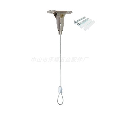工程吊装LED面板灯广告吊牌亚克力板钢丝绳吊线悬挂线可伸缩调节