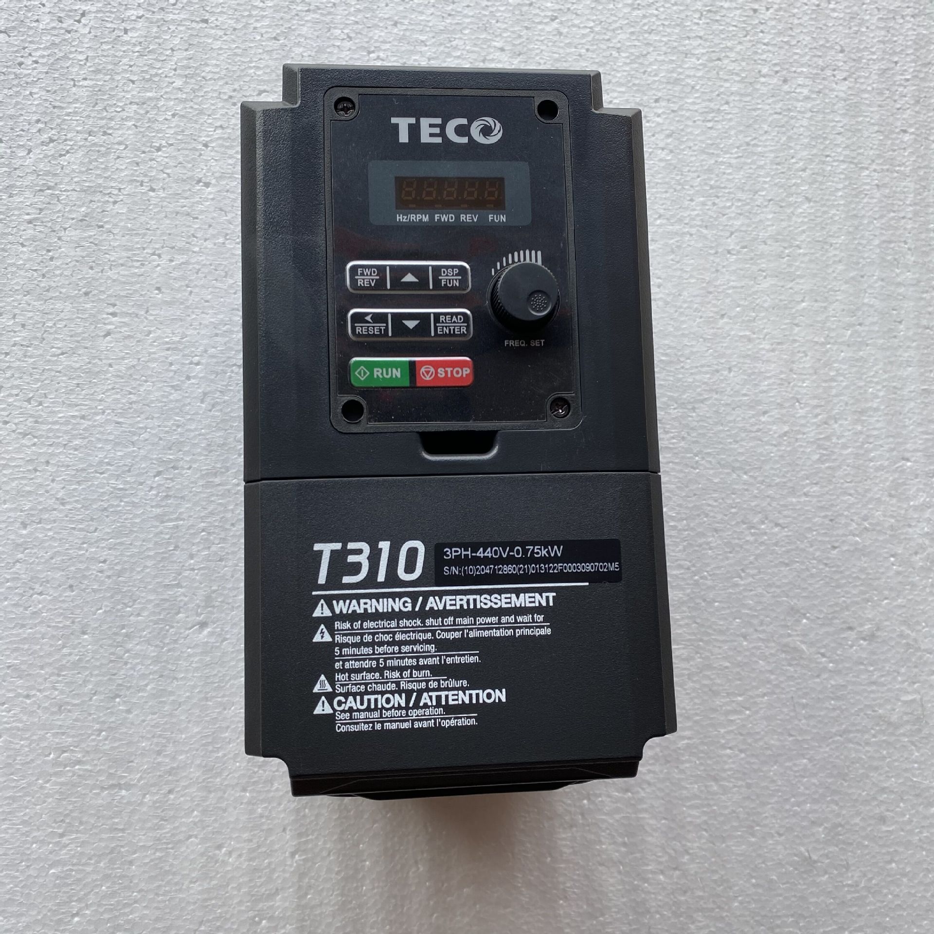 东元变频器TECO T310-4001-H3C 3PH380-440V