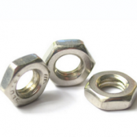 供应304不锈钢扁型六角螺母薄形螺帽