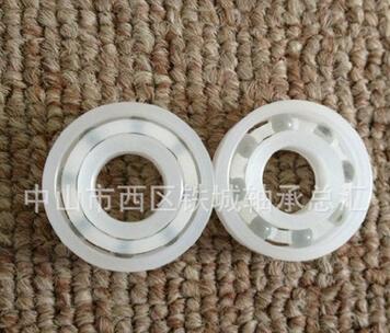 6203塑料轴承带法兰边塑料轴承 高强度塑料轴承图1