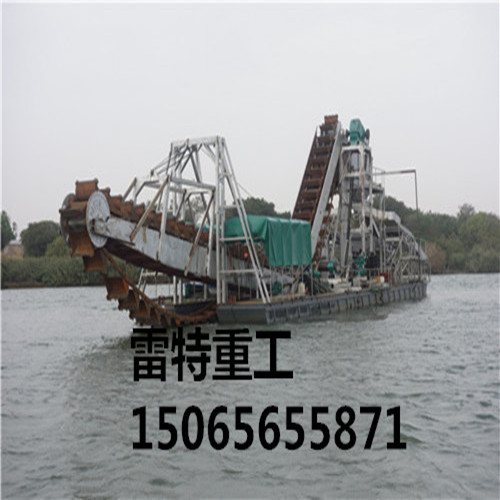 链斗式淘金船，大型淘金船-雷特重工厂家直销图1