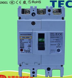 台湾东元TECO 台安科技BOL-250S塑壳断路器 剩余电流动作断路器
