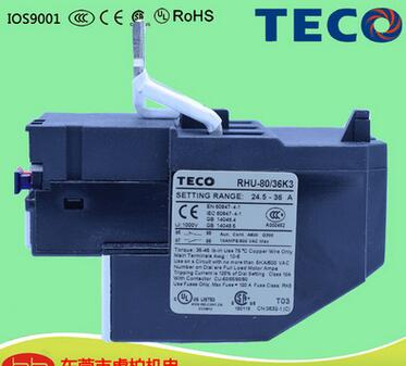 台湾东元台安TAIAN低压电器 热继电器RHU-80/36K3原装正品热保护