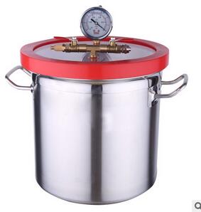 小型真空泵脱泡箱真空脱泡机 脱泡桶 真空箱 真空罐树脂AB胶脱泡图1