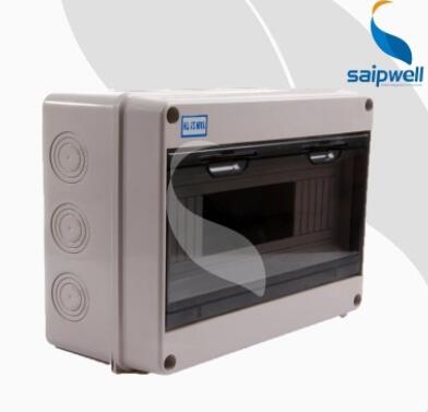 现货供应明装防水配电箱 SHT-8回路空开照明箱 带进出线孔开关箱图1