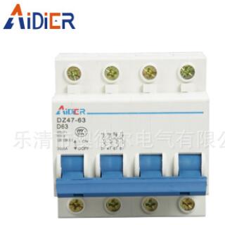 漏电断路器 DZ47-63/1P+N 塑壳式断路器 低压断路器 专业厂家供应图1