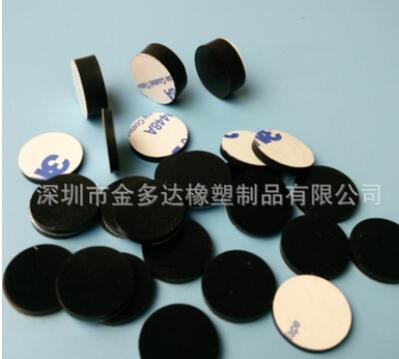 防滑硅胶垫 圆形硅胶脚垫 自粘3M胶硅胶垫片 各种形状可成型