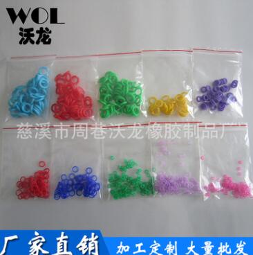 装饰用硅胶彩色O型圈密封圈工厂 硅胶密封圈 食品级图1