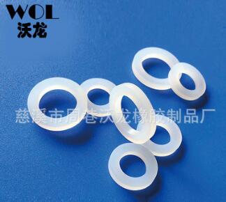 现货平垫胶圈透明白色硅胶橡胶密封防水耐高温垫片4分6分平口垫圈图1