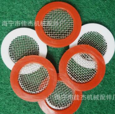 24mm高精密硅胶NBR平垫包边密封滤网配件可定做 过滤网芯