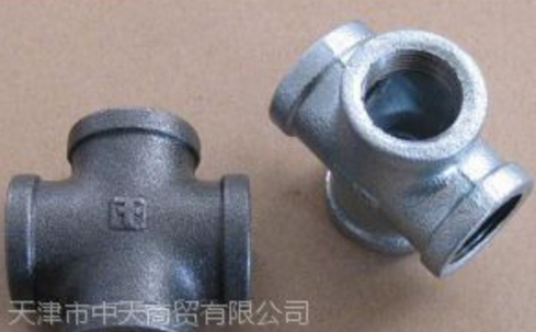 供应TFF美标出口玛钢管件---四通