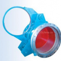 供应F43BX-2.5C扇形盲板阀（手动眼镜阀、翻板阀）