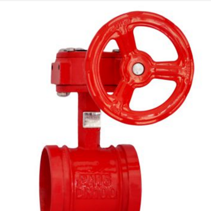 鑫浩阀门手柄沟槽蝶阀，沟槽蝶阀