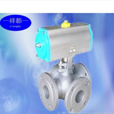 供应气动四通球阀Q46F