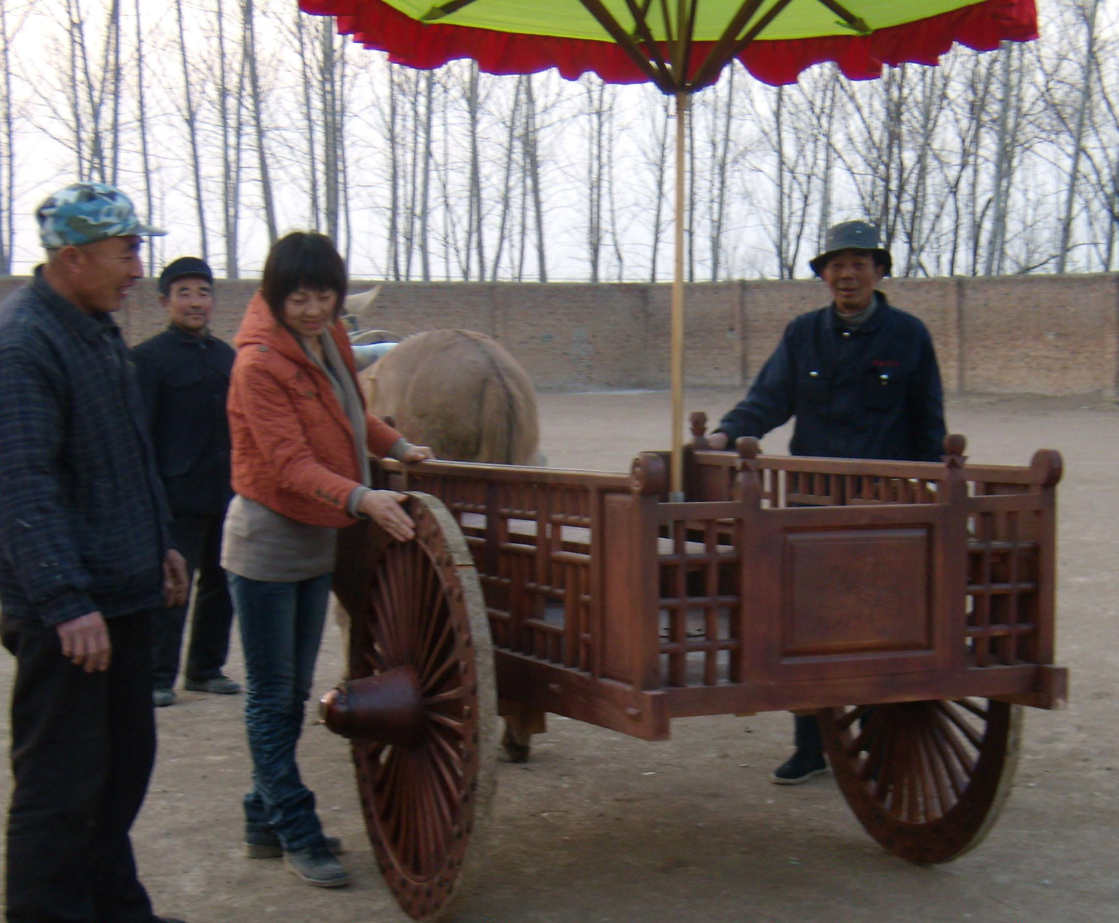 济宁木制马车/老年车水车