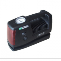 厂家直销 便携式电动车载充气泵 带照明警示灯