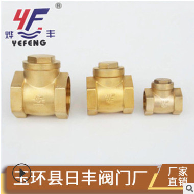 厂家直销 黄铜止回阀 优质国标铜碟阀 4分—铜阀 4分直通阀 铜阀