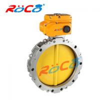 实力厂家定制 电动粉体蝶阀 电动水泥蝴蝶阀 铝合金法兰电动蝶阀