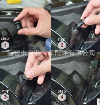 热销299PCS盒装卡扣 通用套装塑料卡扣塑胶尼龙卡子