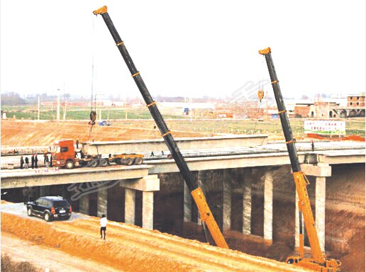 青岛大型桥板吊装公司|通利起重