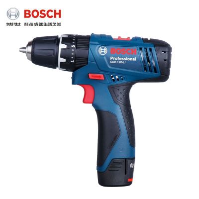 博世电钻工具锂电冲击钻GSB120-Li家用充电式手枪钻电动螺丝刀