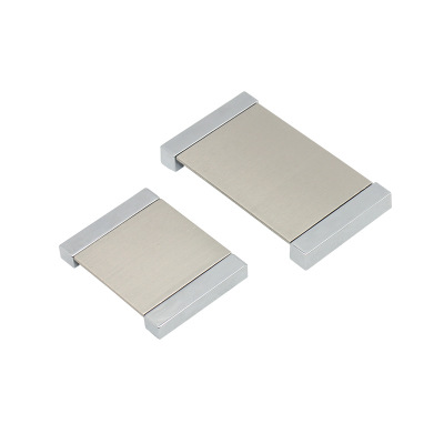 免开孔平面暗拉手美式现代简约隐形明装免开槽金色衣柜门抽屉把手