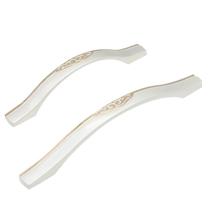 古帝欧式金加银抽屉柜门把手 衣柜橱柜拉手 单孔拉手