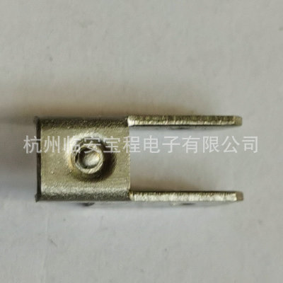 加工定制双头接线片 电热电器五金配件 BCJ-039电镀镍连接接线片