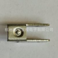 加工定制双头接线片 电热电器五金配件 BCJ-039电镀镍连接接线片