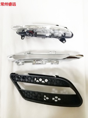 厂家直销奔驰C级AMG日行灯 LED前雾灯 前杠格栅 通风网