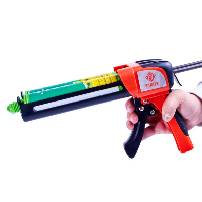 2020新款双管手动美缝胶枪省力玻璃胶枪金属架液压美缝枪厂家直销