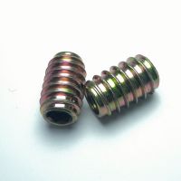 内外牙螺母 内六角无介家具实木连接螺母 直通预埋螺母M6 M8