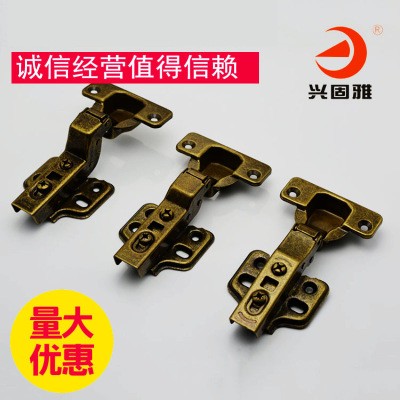 仿古青古缓冲液压铰链 橱柜衣柜门铰链 飞机烟斗合页橱柜铰链门铰