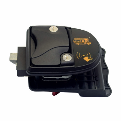 汽车轮船黑色铝合金房车锁电子锁智能遥控密码磁卡还有配锁匙