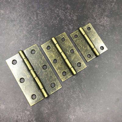 同兴隆现代复古简约家具五金锌合金仿古工业橱柜金色合页厂家直销