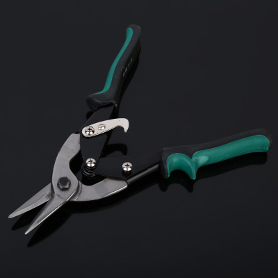 货源供应银鹿航空剪 刃口锋利铬钒不锈钢航空剪 工地V型铁皮剪刀