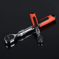 伸缩棘轮柄扳手 棘轮套筒扳手 长度可调汽修扭力快速扳手