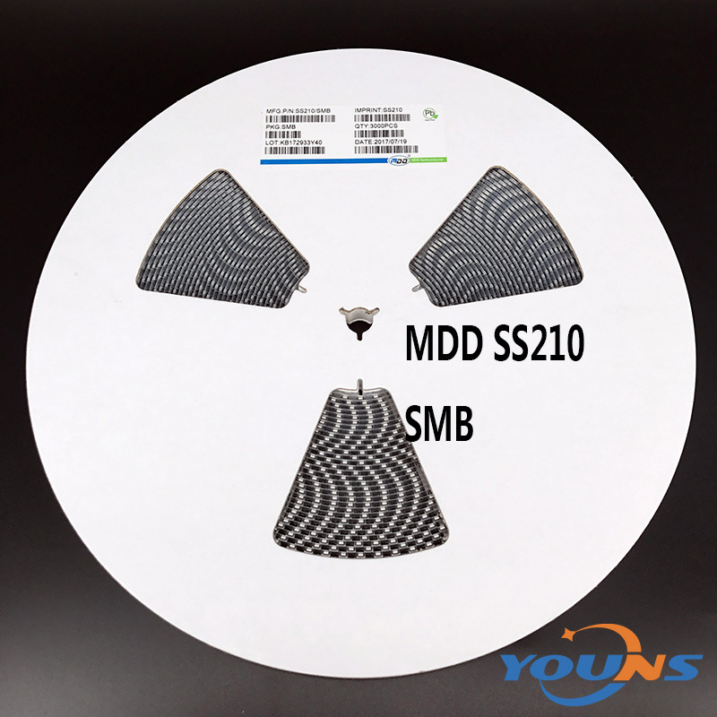 MDD品牌 贴片肖特基二极管 SS210 SMB 2A 100V