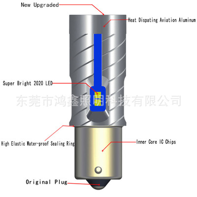 爆款led汽车转向刹车倒车灯 大功率
