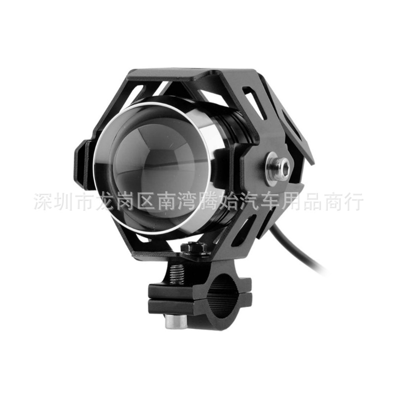 摩托车LED大灯爆闪射灯改装灯超亮外置U5激光炮变形金刚聚光高亮图1