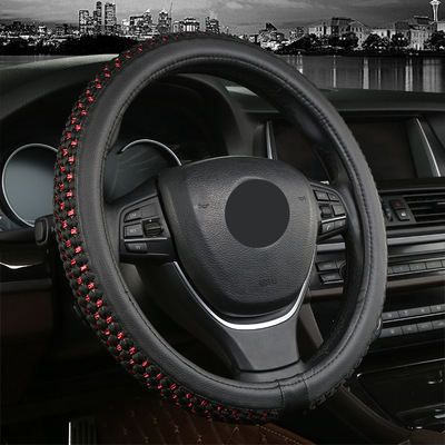 汽车内饰用品 方向盘套 冰丝新品把套 时尚简约 透气防滑四季批发图1