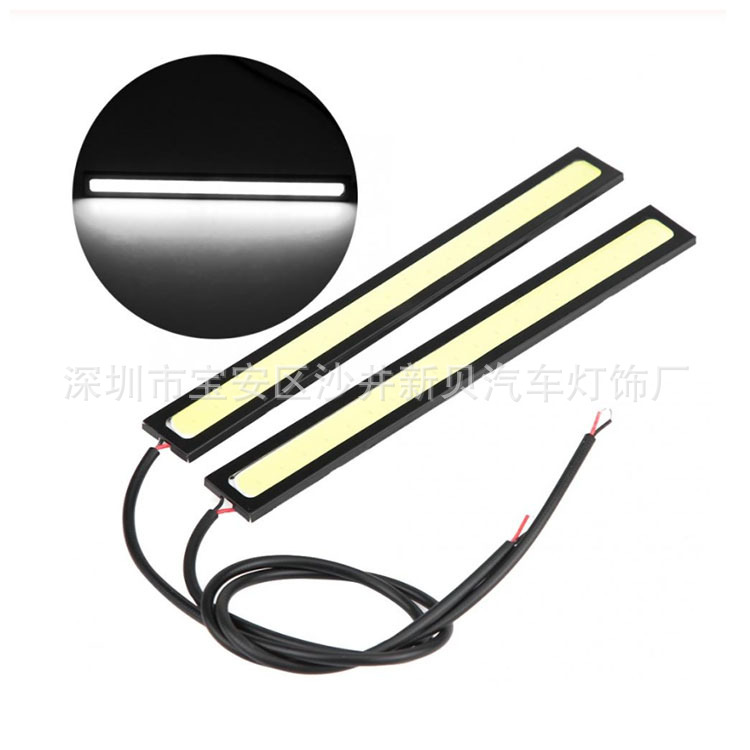 车灯COB日行灯 17CM超亮汽车日行灯 led日间行车灯 超薄防水