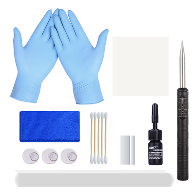 工厂源头汽车玻璃修复工具裂纹修补工具裂痕修复液跨境PDR套装