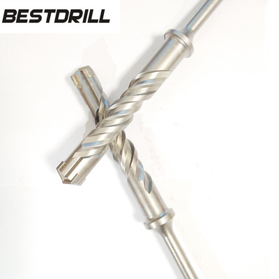 可定制 四坑圆柄十字电锤钻头 限位上制钻