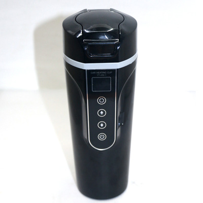 智能车载加热杯电热水杯车用烧水杯汽车热水器保温杯12V24V通用