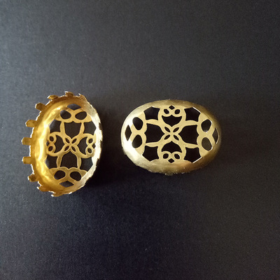 旦形爪托 榄形爪托 无孔爪托 各规格材质五金饰品加工