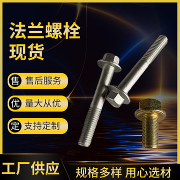 GB16674 GB5787高强度法兰面螺丝M8M10M12有现货可制定 镀锌 发黑