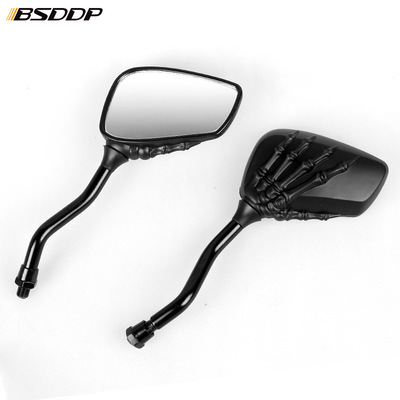 摩托车后视镜改装配件电动车助力车鬼手倒车后镜反光镜