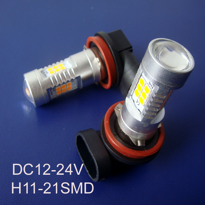 高品质大功率10W 12/24VAC/DC H8 H11 led汽车灯泡 前雾灯 近光灯