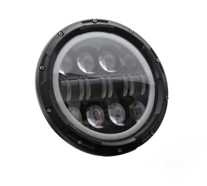 热销 适用于7英寸LED越野一轮天使眼牧人前灯八眼睛和八珠 500 w图1